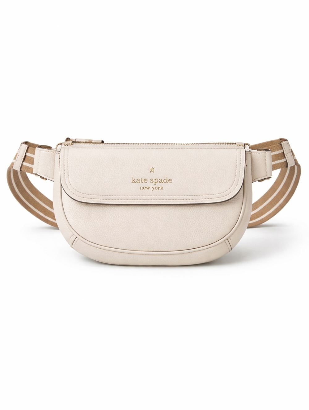 NWOT Kate Spade Cream Leather Belt Crossbody Fanny Pack Bag
